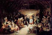 Maclise, Daniel Snap-Apple Night Sweden oil painting reproduction